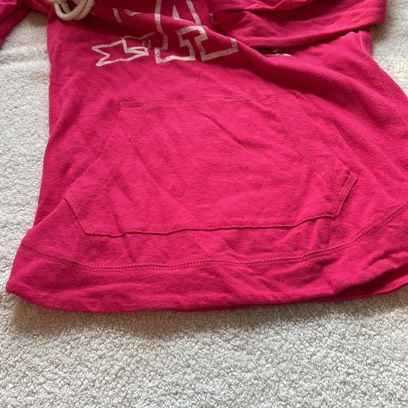 Aeropostale XS lightweight hoodie hot pink preppy teen tween beach vacation - Picture 5 of 6